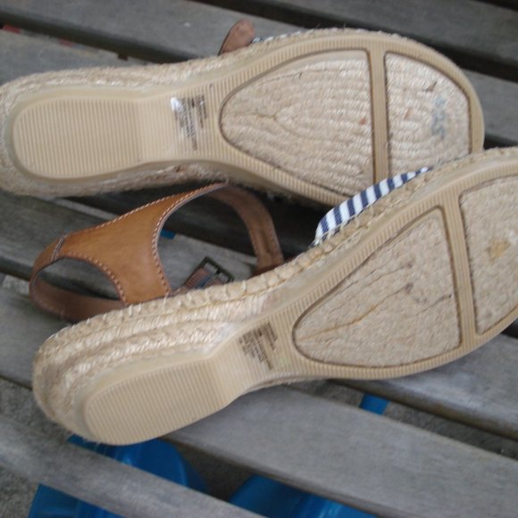 CLIFFS BY WHITE MOUNTAIN SANDALS NAVY BLUE SIZE 10M - Picture 4 of 7